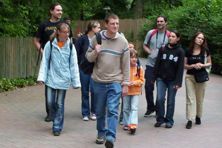 Ein Teil unserer Gruppe im Park