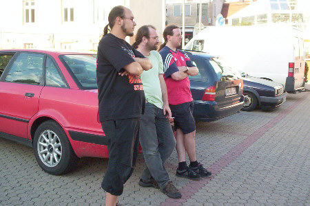Die Herren von der Abpritsch-Kontrolle